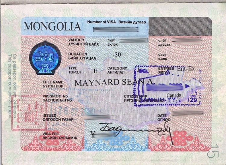 Hướng dẫn chi tiết xin visa Mông Cổ 4