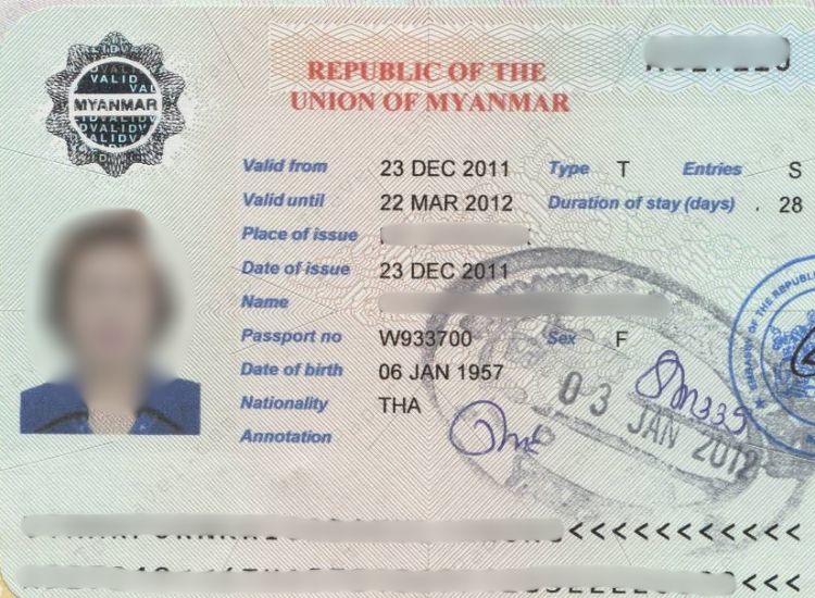 Hướng dẫn chi tiết xin visa Myanmar 3