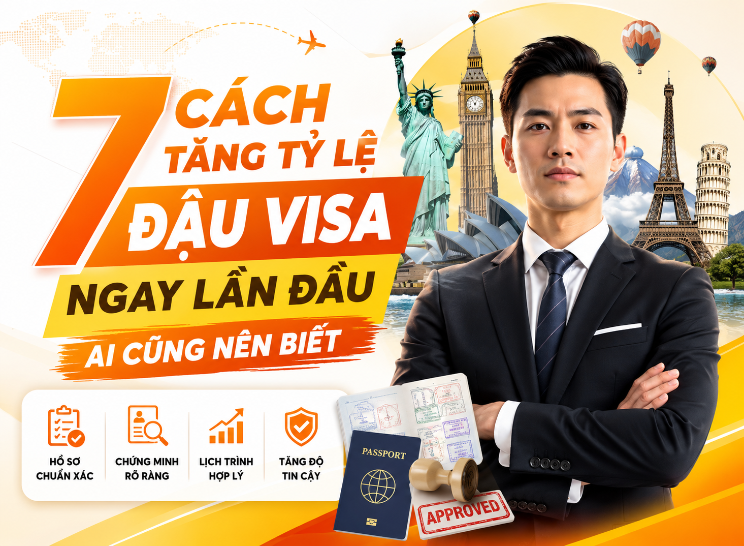 7 Cách Tăng Tỷ Lệ Đậu Visa Ngay Lần Đầu Ai Cũng Nên Biết