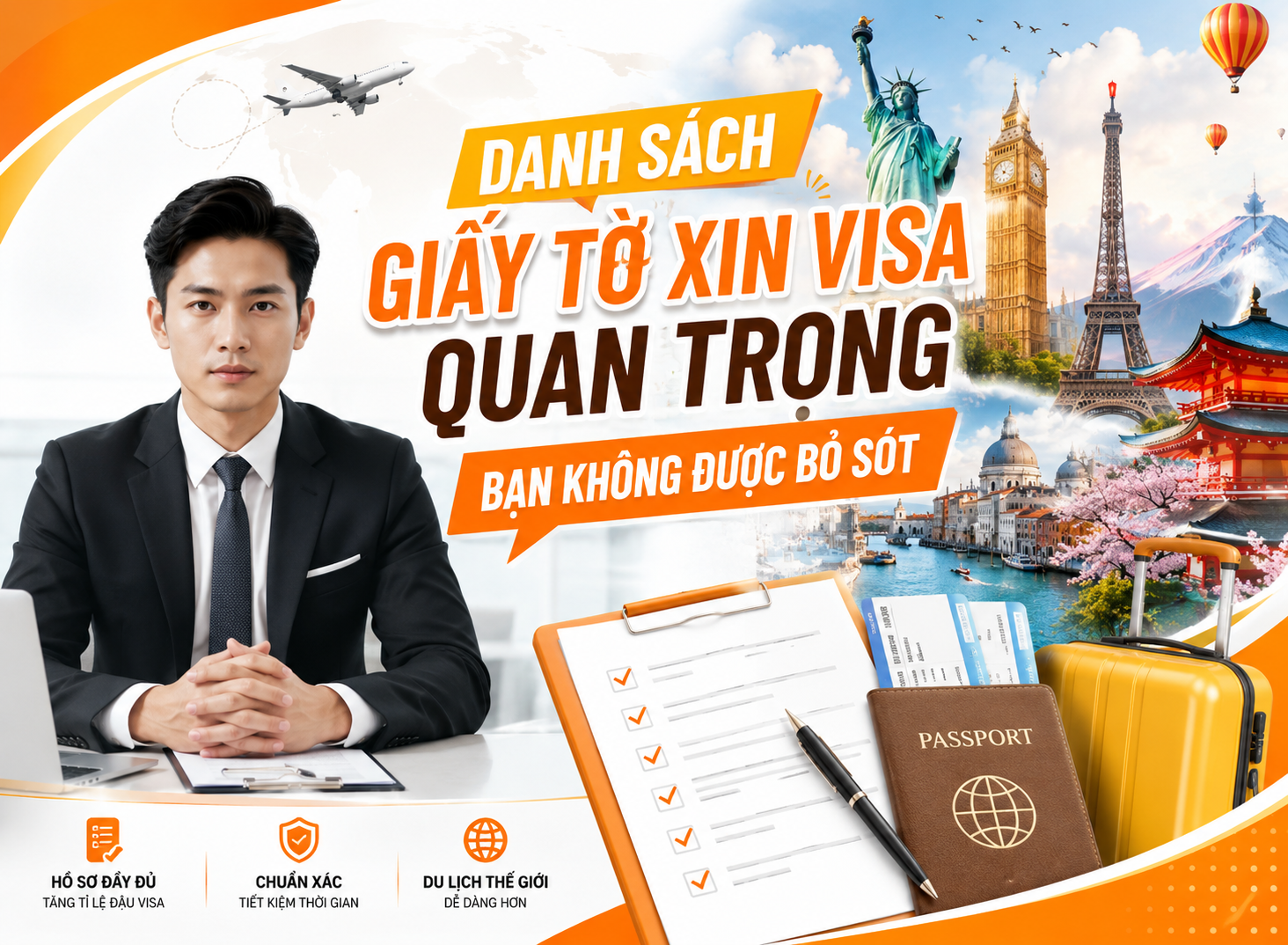 Danh Sách Giấy Tờ Xin Visa Quan Trọng Bạn Không Được Bỏ Sót