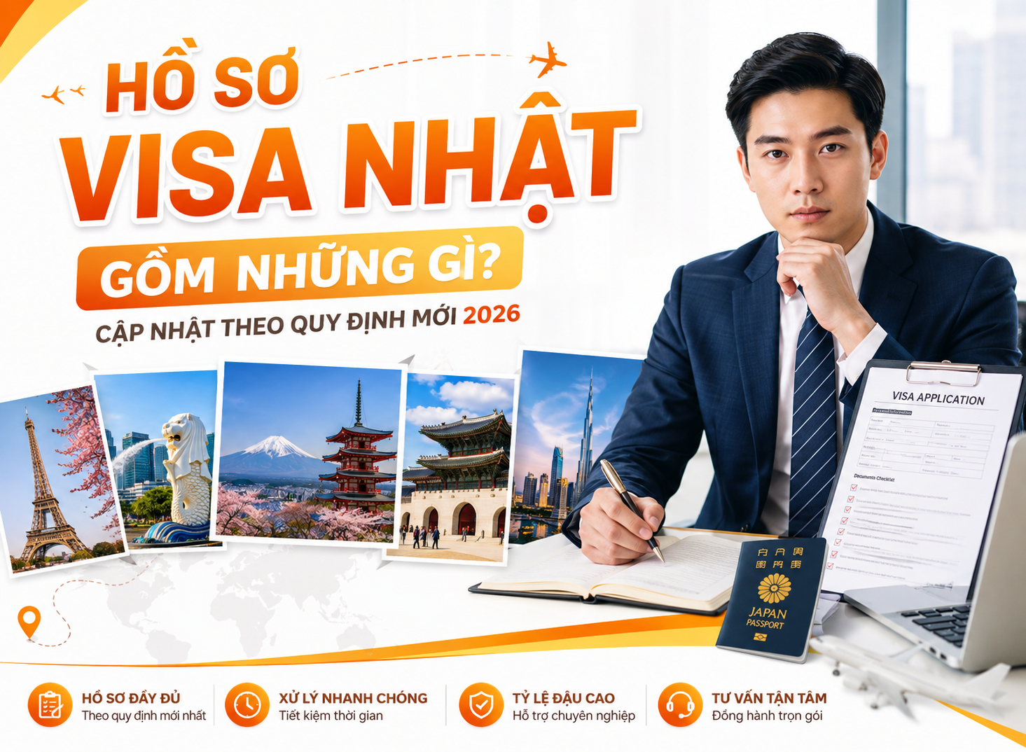 Hồ Sơ Visa Nhật Gồm Những Gì? Cập Nhật Theo Quy Định Mới 2026