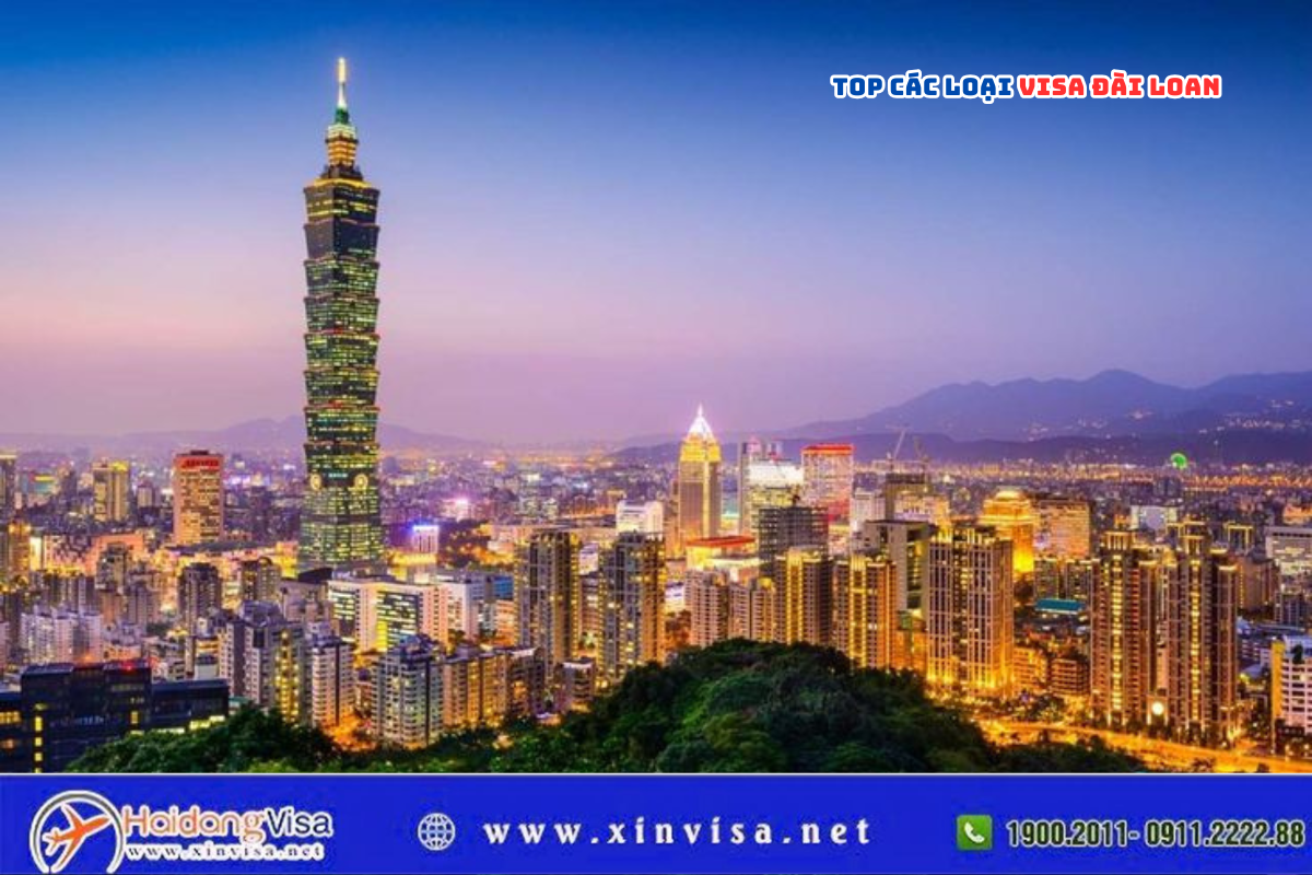 CÁC LOẠI VISA ĐÀI LOAN PHỔ BIẾN 