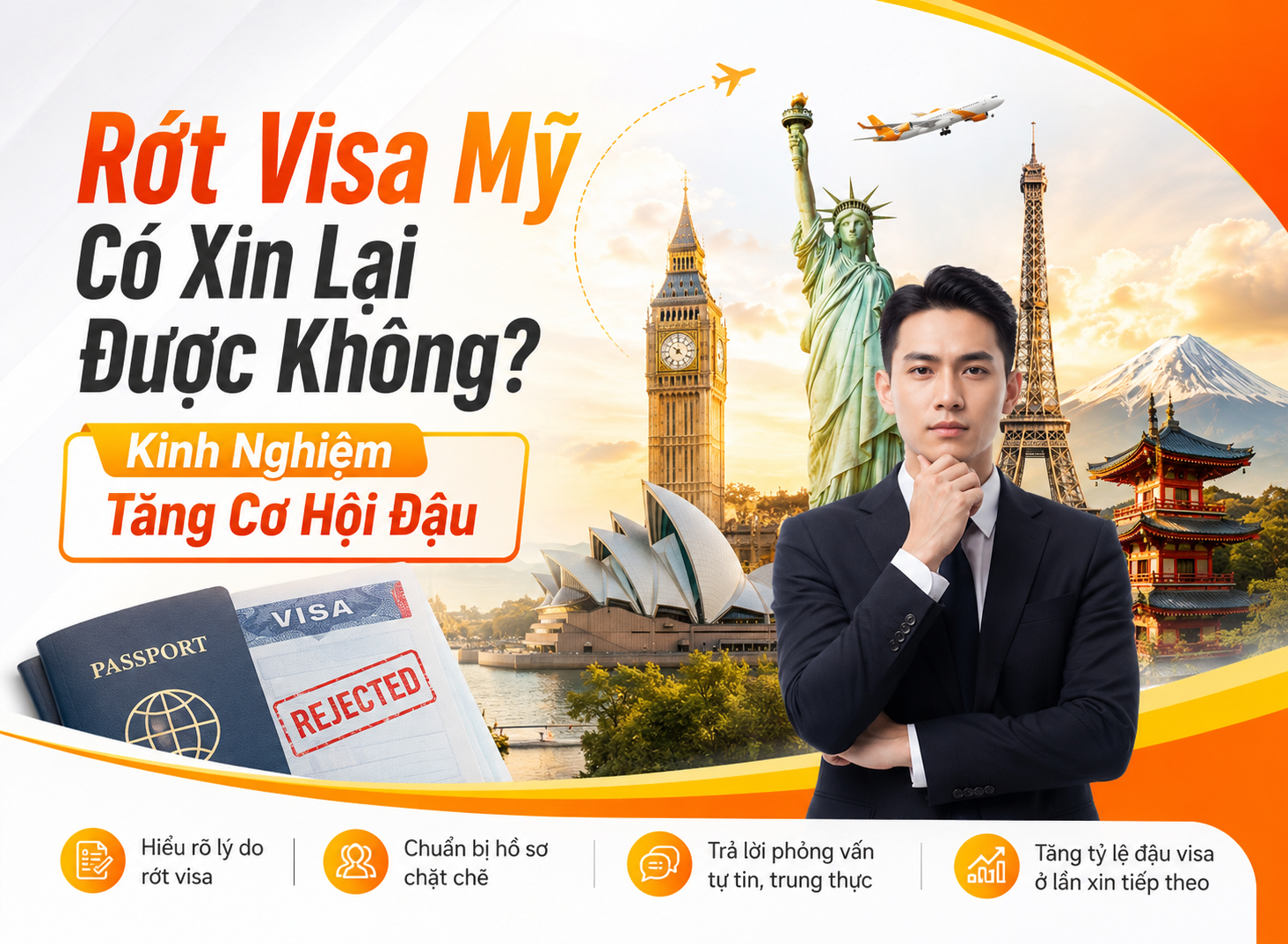 Rớt Visa Mỹ Có Xin Lại Được Không? Kinh Nghiệm Tăng Cơ Hội Đậu