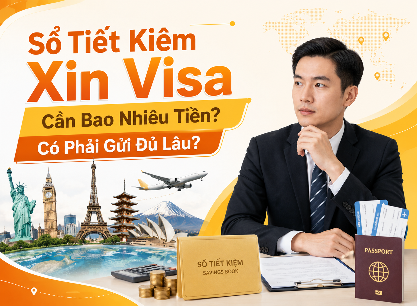 Sổ Tiết Kiệm Xin Visa Cần Bao Nhiêu Tiền? Có Phải Gửi Đủ Lâu?
