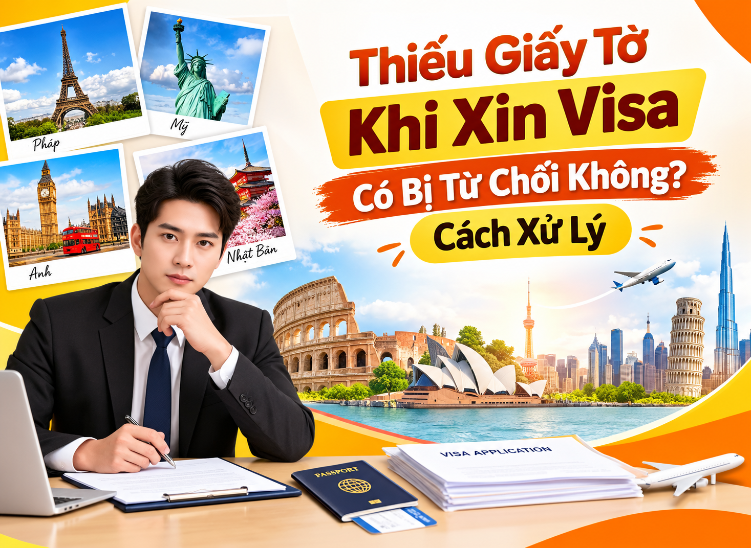 Thiếu Giấy Tờ Khi Xin Visa Có Bị Từ Chối Không? Cách Xử Lý