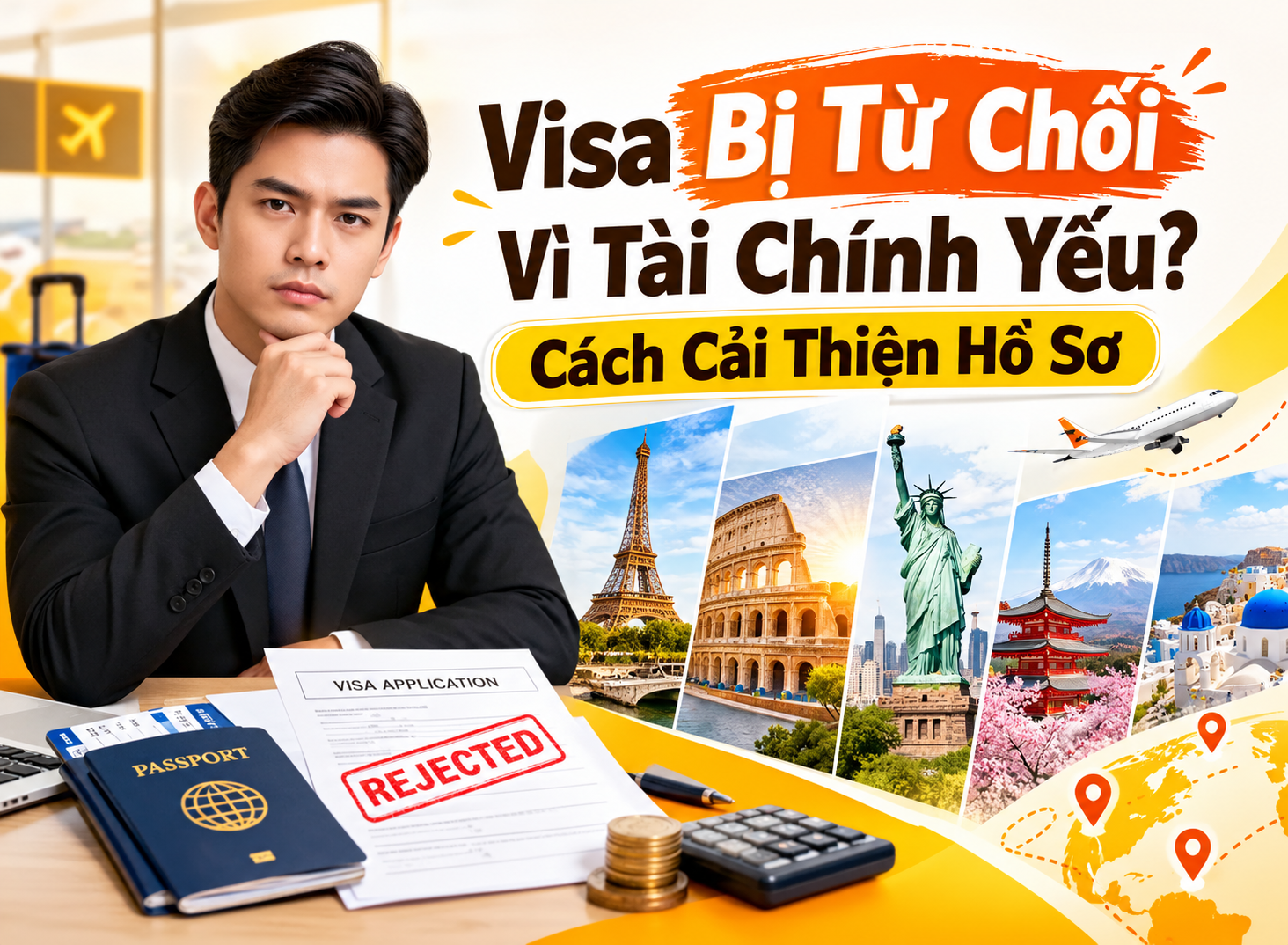 Visa Bị Từ Chối Vì Tài Chính Yếu? Cách Cải Thiện Hồ Sơ