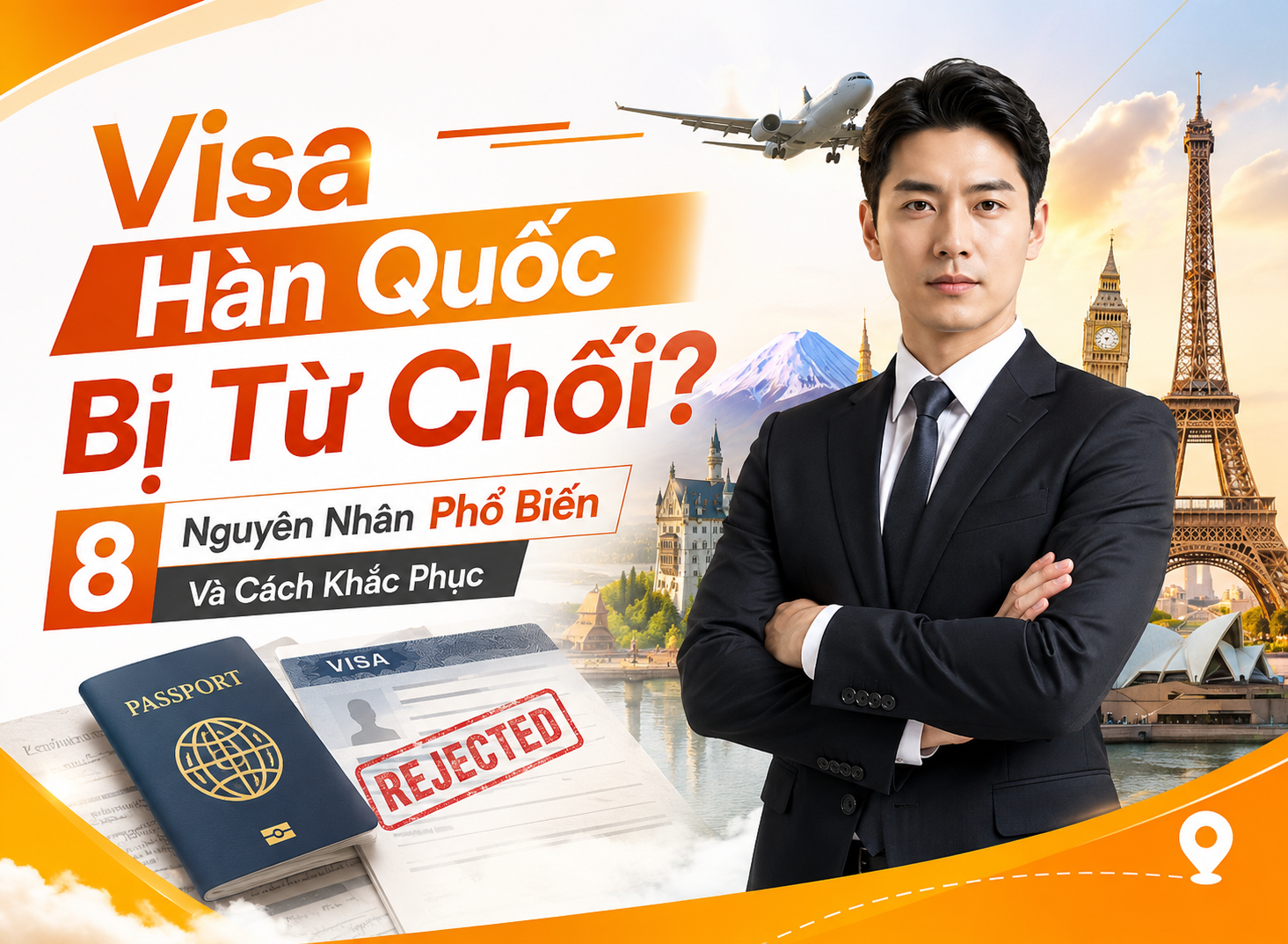Visa Hàn Quốc Bị Từ Chối? 8 Nguyên Nhân Phổ Biến Và Cách Khắc Phục