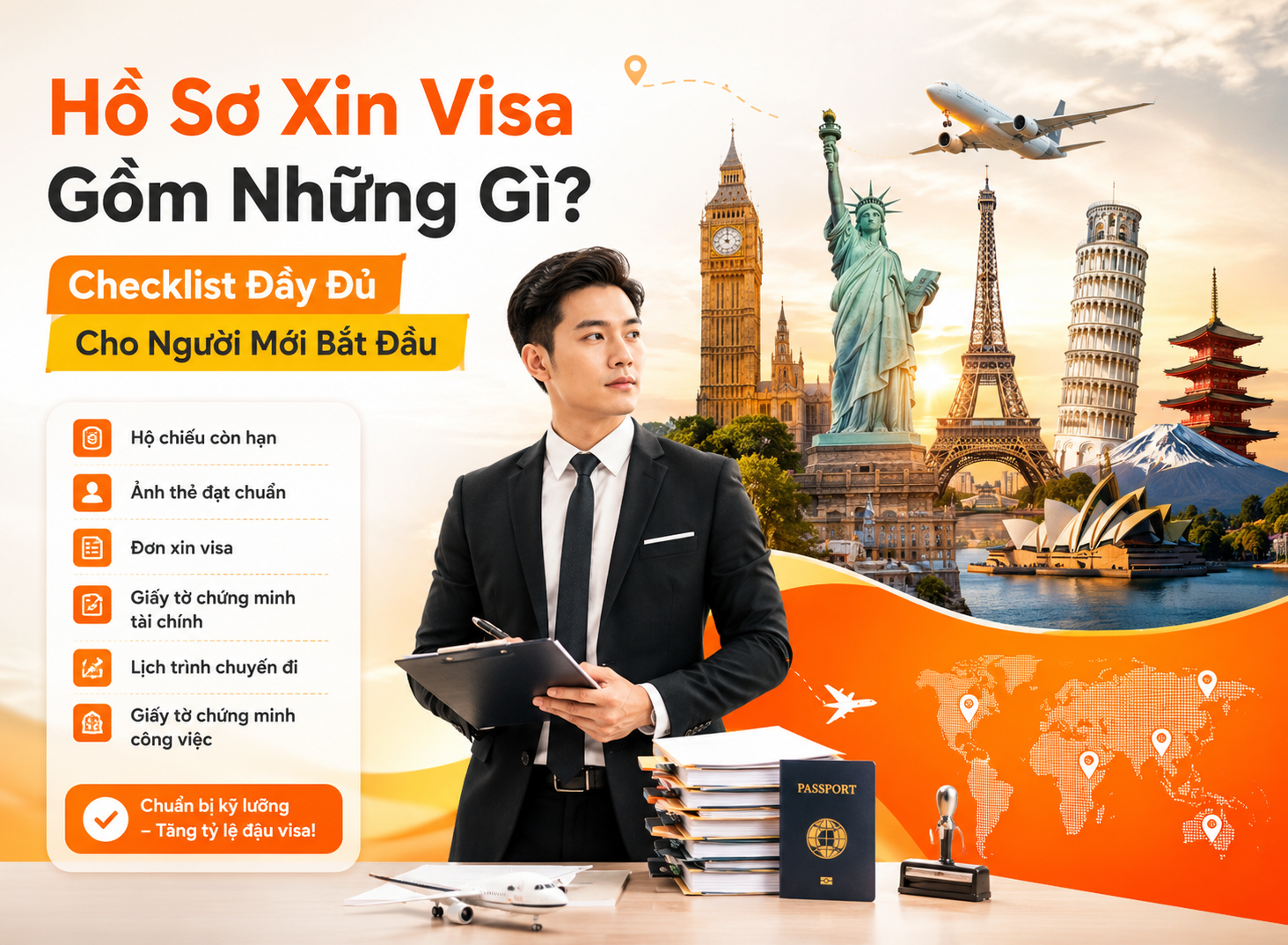 Hồ Sơ Xin Visa Gồm Những Gì Checklist Đầy Đủ Cho Người Mới Bắt Đầu