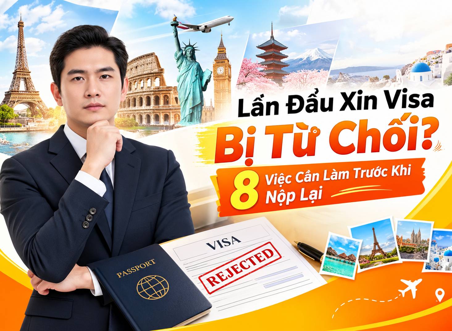 Lần Đầu Xin Visa Bị Từ Chối 8 Việc Cần Làm Trước Khi Nộp Lại