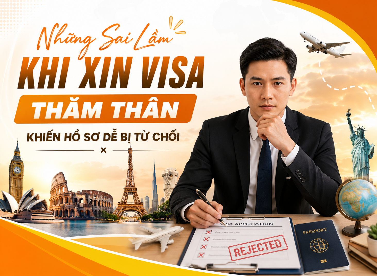 Những Sai Lầm Khi Xin Visa Thăm Thân Khiến Hồ Sơ Dễ Bị Từ Chối