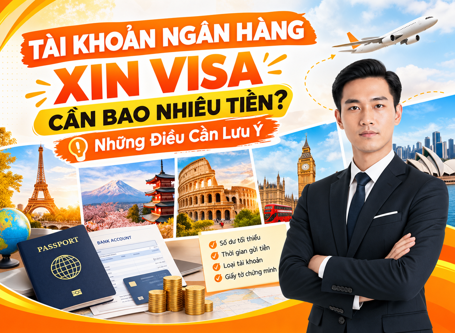 Tài Khoản Ngân Hàng Xin Visa Cần Bao Nhiêu Tiền? Những Điều Cần Lưu Ý