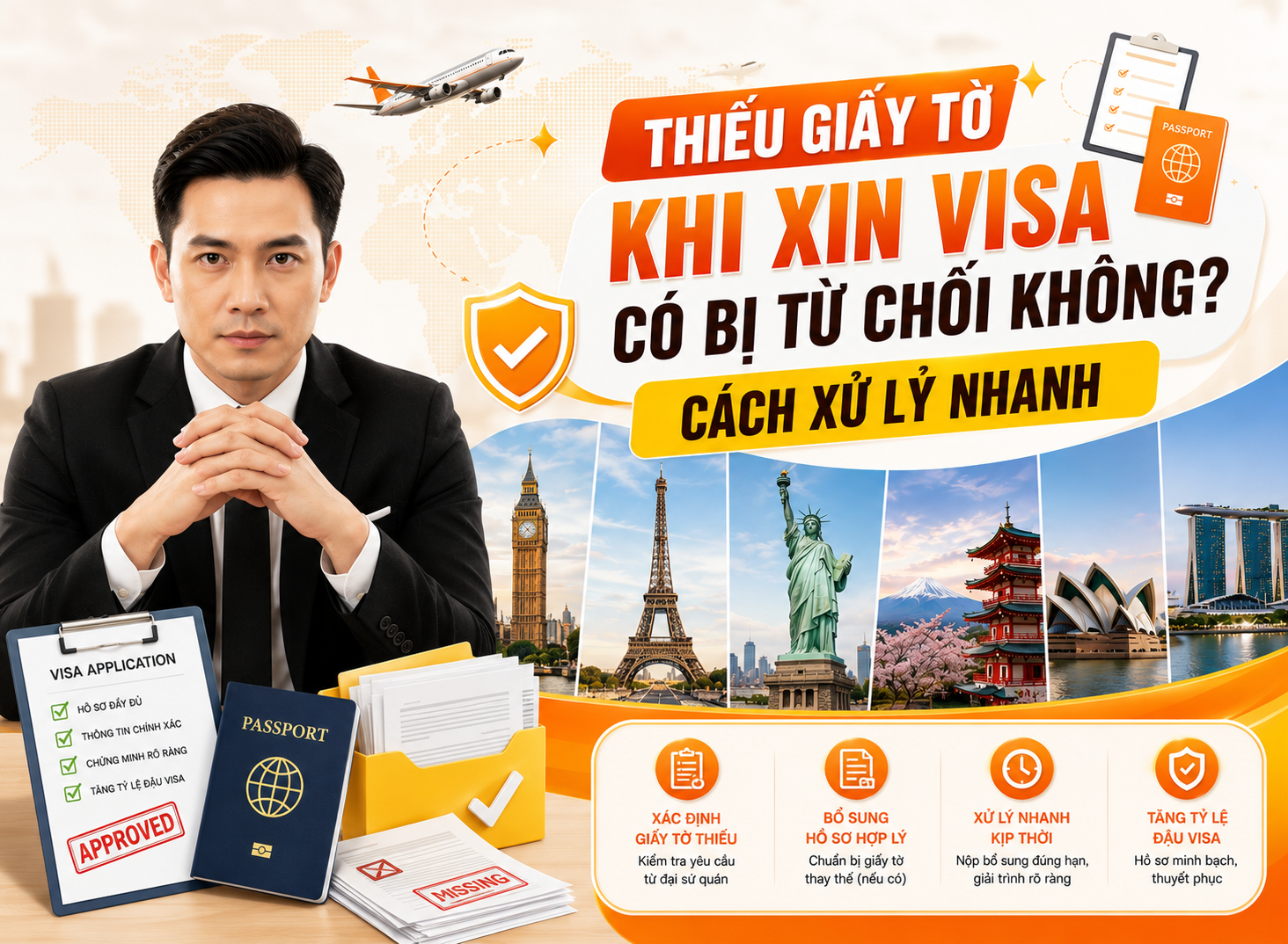 Thiếu Giấy Tờ Khi Xin Visa Có Bị Từ Chối Không Cách Xử Lý Nhanh