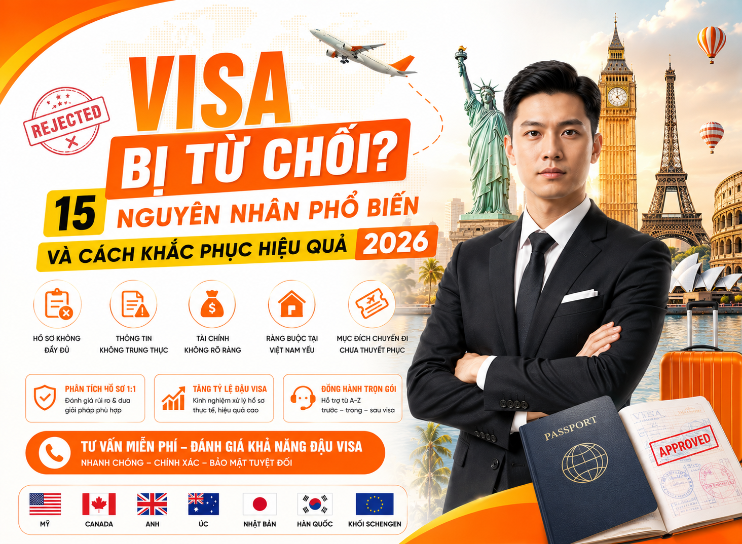 Visa Bị Từ Chối? 15 Nguyên Nhân Phổ Biến Và Cách Khắc Phục Hiệu Quả 2026 1